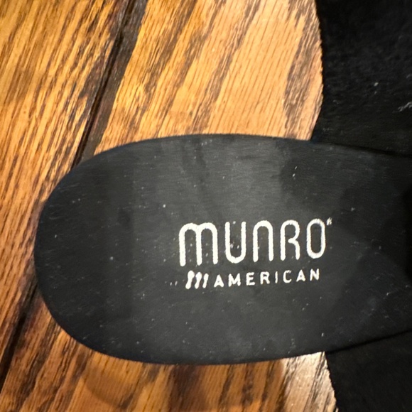 MUNRO AMERICAN WOMENS BLACK ABBY SANDALS ADJUSTABLE HEEL STEAP AND RUBBER SOLE - Picture 8 of 10